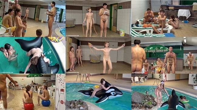 Kids indoor dolphin ride - Video nudists and dolphins [New Nudism]