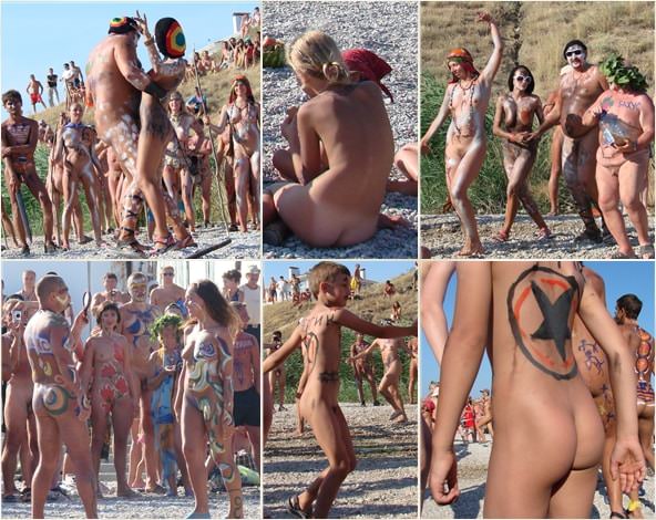 Neptune day dance shot - Teen naked boys and girls nudists photo [New Nudism]