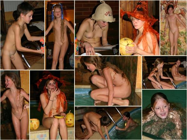 A wild wild west party - teen naked beauty nudists photo [New Nudism]