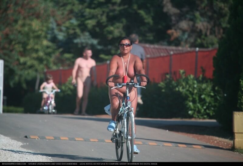 Naturists Road Biking pics - Being oneself and accepting ones body as core principles of naturism and nudism