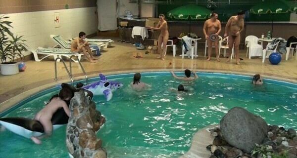 Indoor Dolphin Ride Full HD video - Nudism in the Modern World