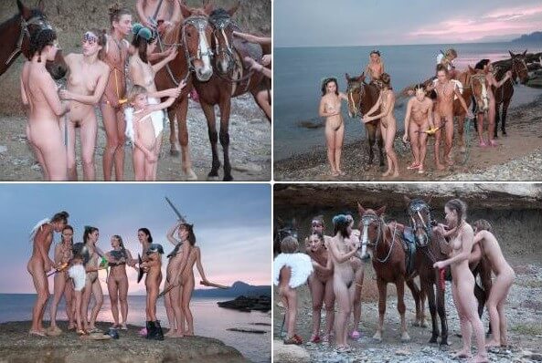 Mystical Horsey Riders Series photos - Home naturism in all its glory
