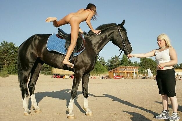 Ride on horseback - In our home, we are all nudists