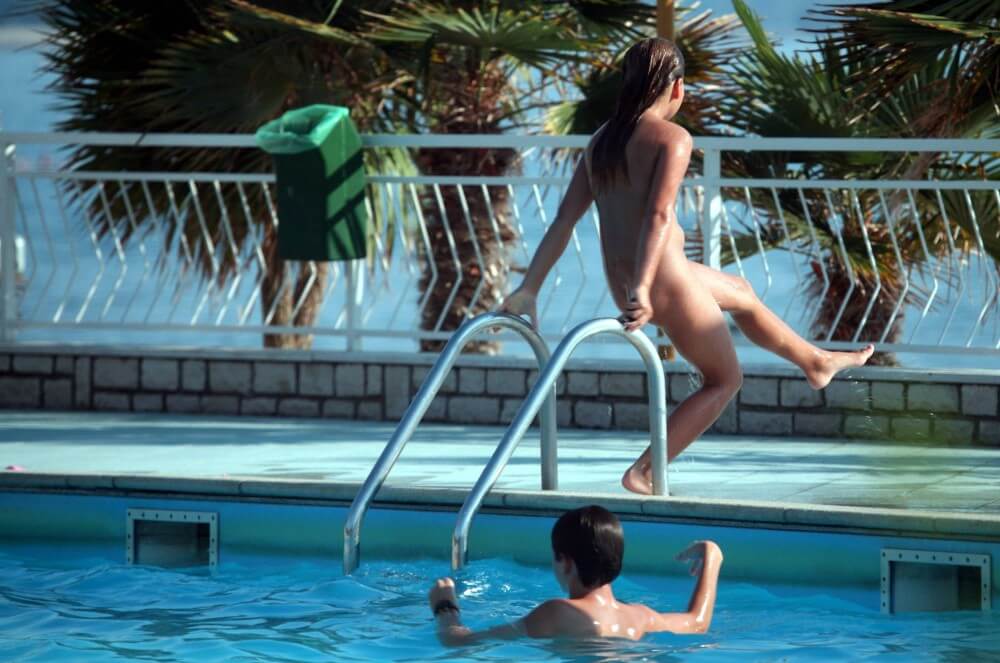 Pool Assortment Nudism Life - For naturists, nudity is part of natural existence