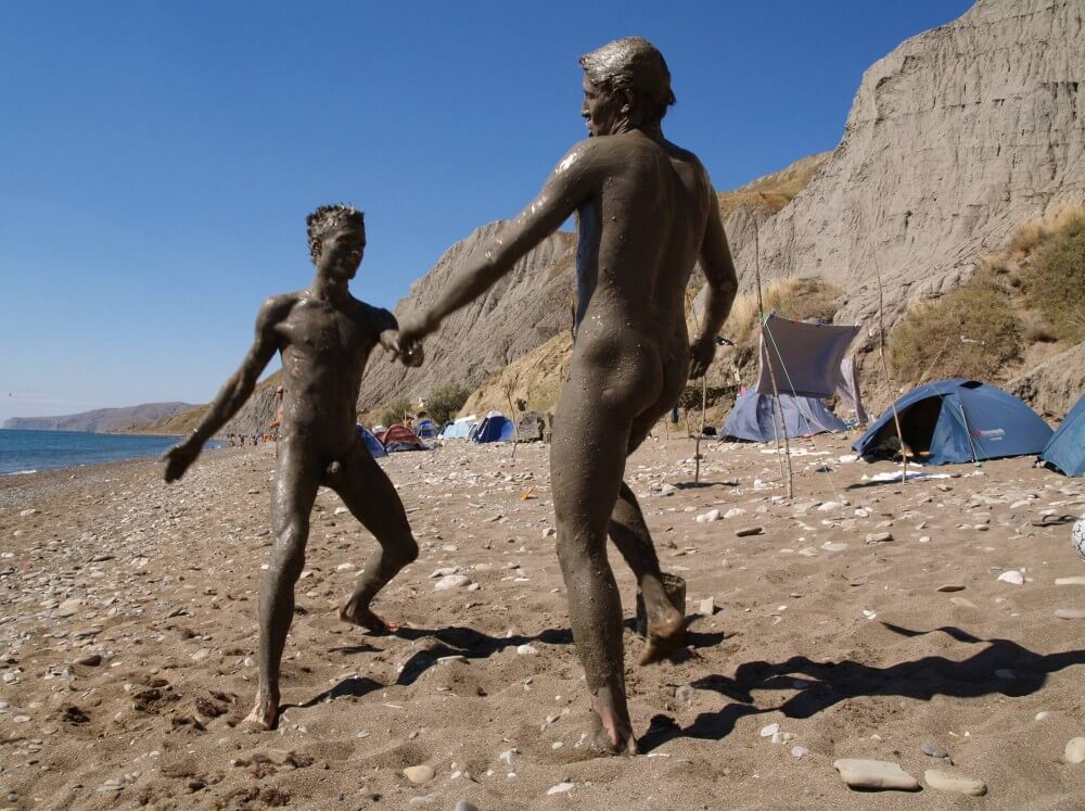 Jr Nudist Nude Beach Mud Soldiers photos - A Base for Naturist Recreation