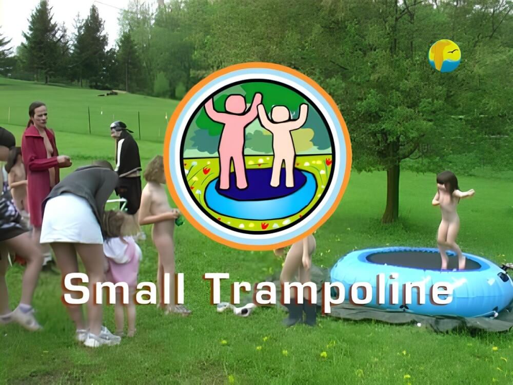 Naturist Freedom: Small Trampoline - Nudists value harmony and tranquility