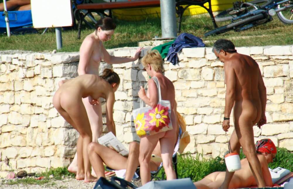 Nude Duet Girls Rail Climb Photo Set - Nudism and naturism encourage a love of nature and oneself