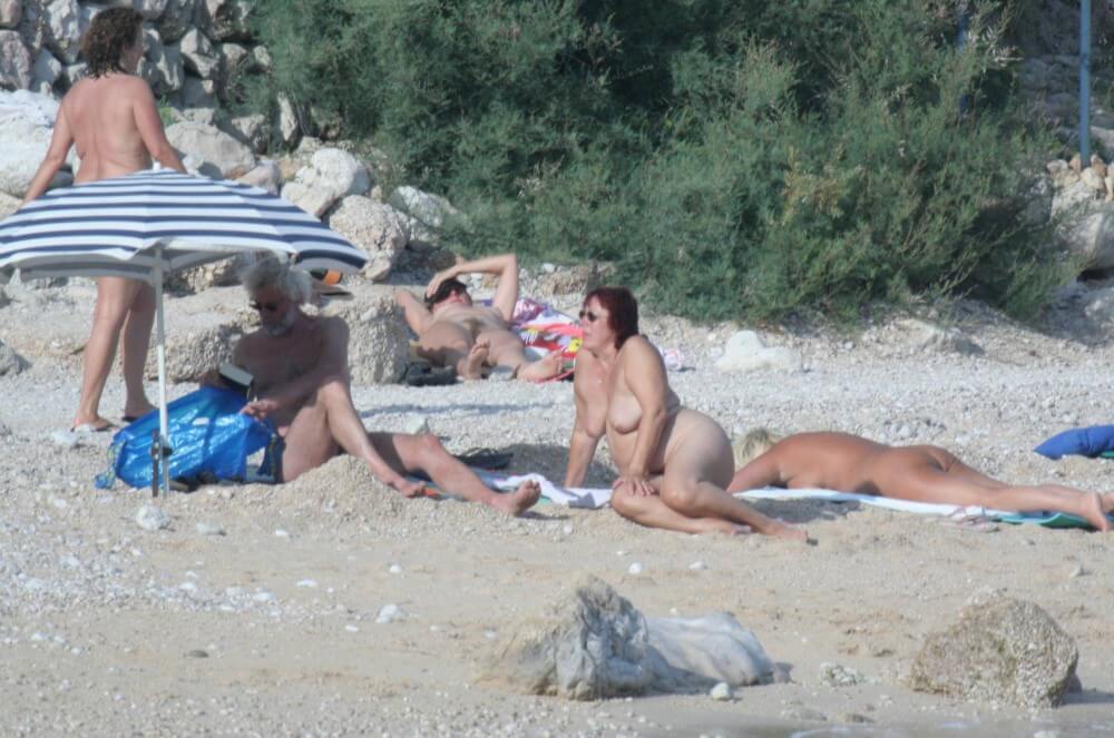 Croatian Baska Beach pics - Nature is the best home for a naturist