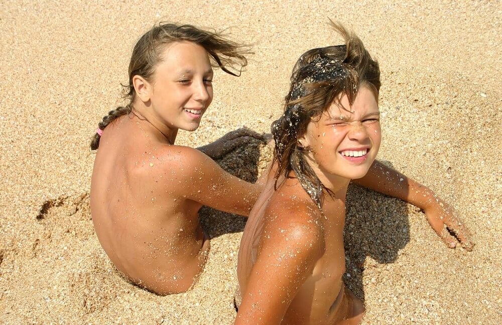 Ocean Beach Relaxing Photo Set - Naturism encourages sincerity and honesty regarding the body