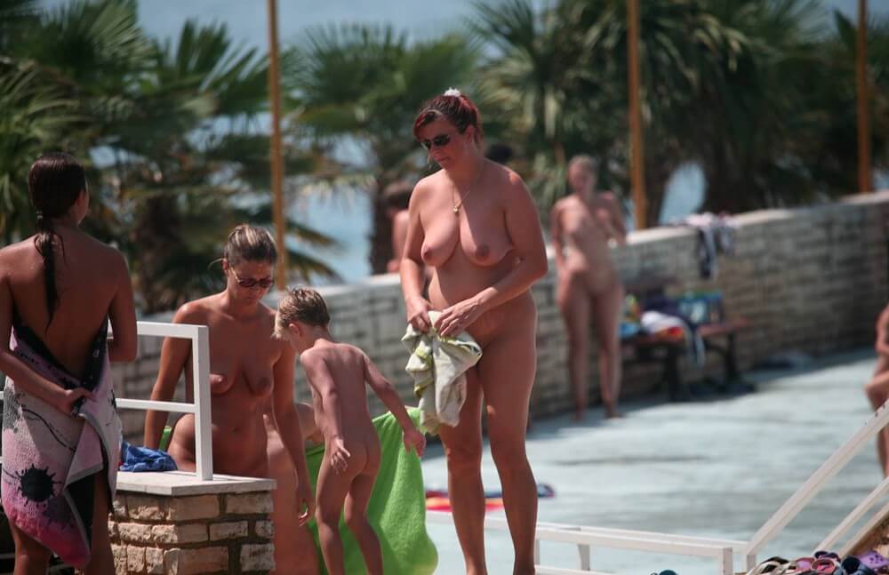 Boardwalk Biking pics - In our home, we are all nudists