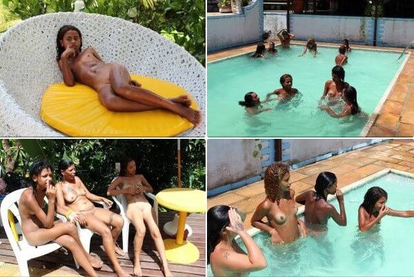Brazil Pool Sunbath photos - Many naturists are members of Green parties or various environmental movements