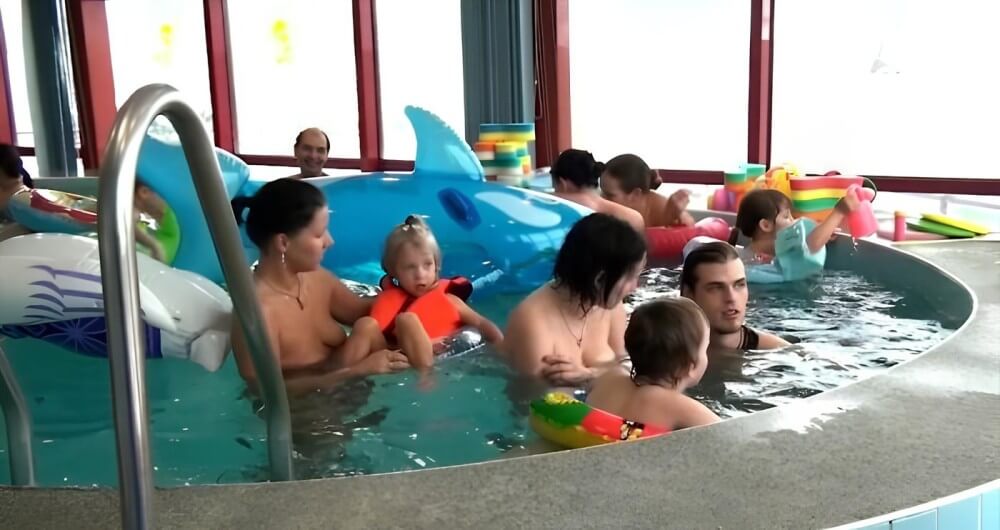 Indoor Swim Exercise - Naturism promotes honesty and an open connection with the body