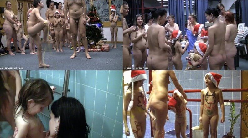 Christmas day Full HD video - A love of the sun and fresh air are important values for those who practice naturism and nudism