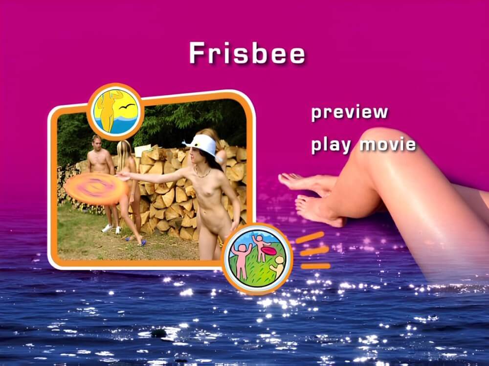 Naturist Freedom - Frisbee DVD - She went out completely naked
