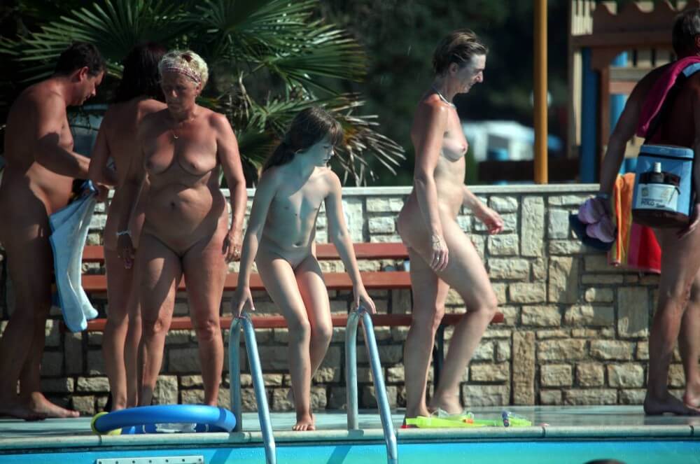 Naturist Pool Cleaning-Up pics - The underlying principle of nudism and naturism is the value of harmony and balance
