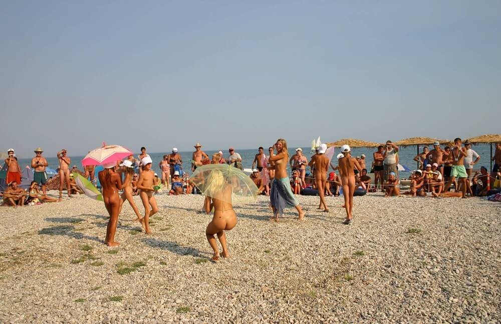 Ribbon and Umbrella Dance pics - Naturism and nudism value openness of mind and body