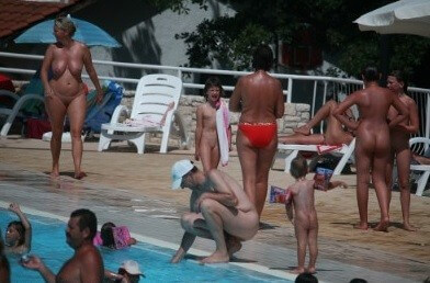 Enjoying The Sunny Pool gallery - Nudism is normal and fun