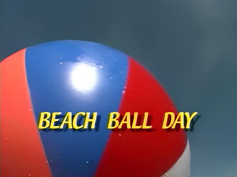 Enature- Beach ball day - In our home, we are all nudists