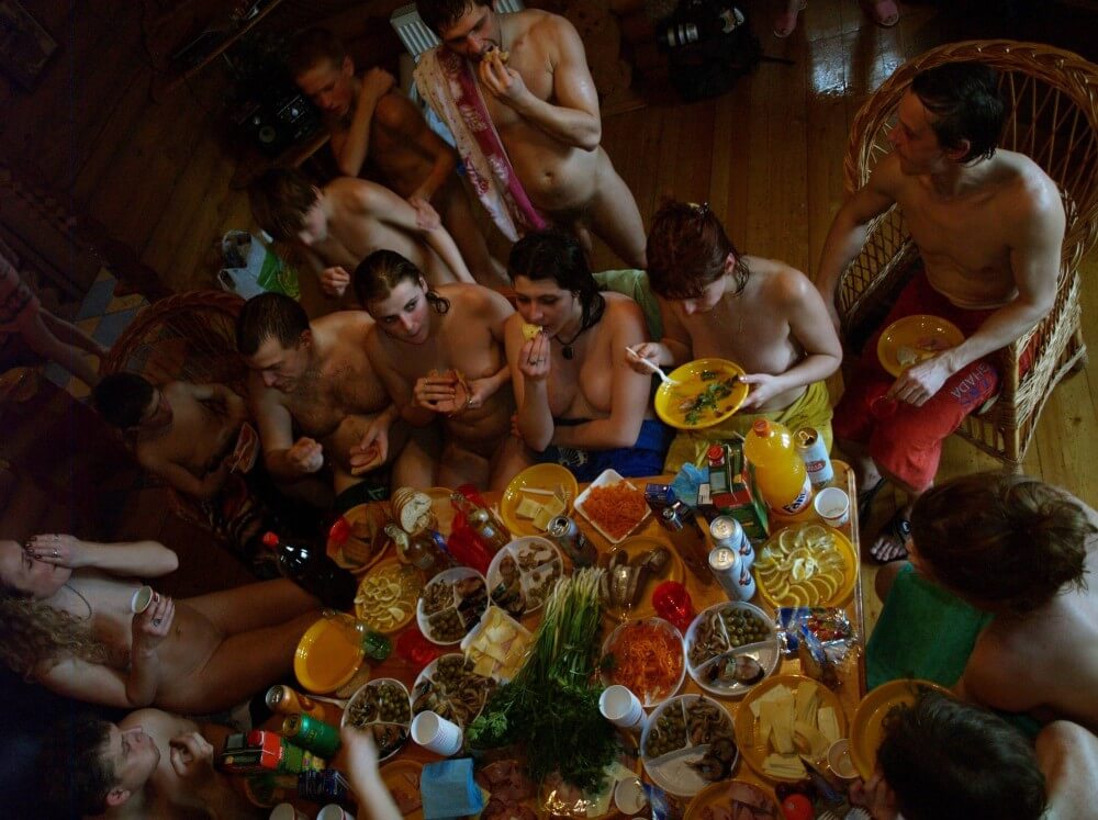 Family Valentines Dinning pics - Simplicity is the key to nudism