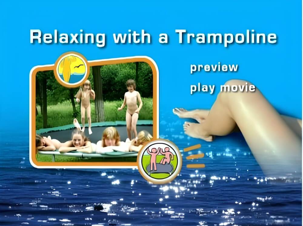Naturist Freedom: Relaxing with a trampoline DVD - The True Golden Age of Naturism