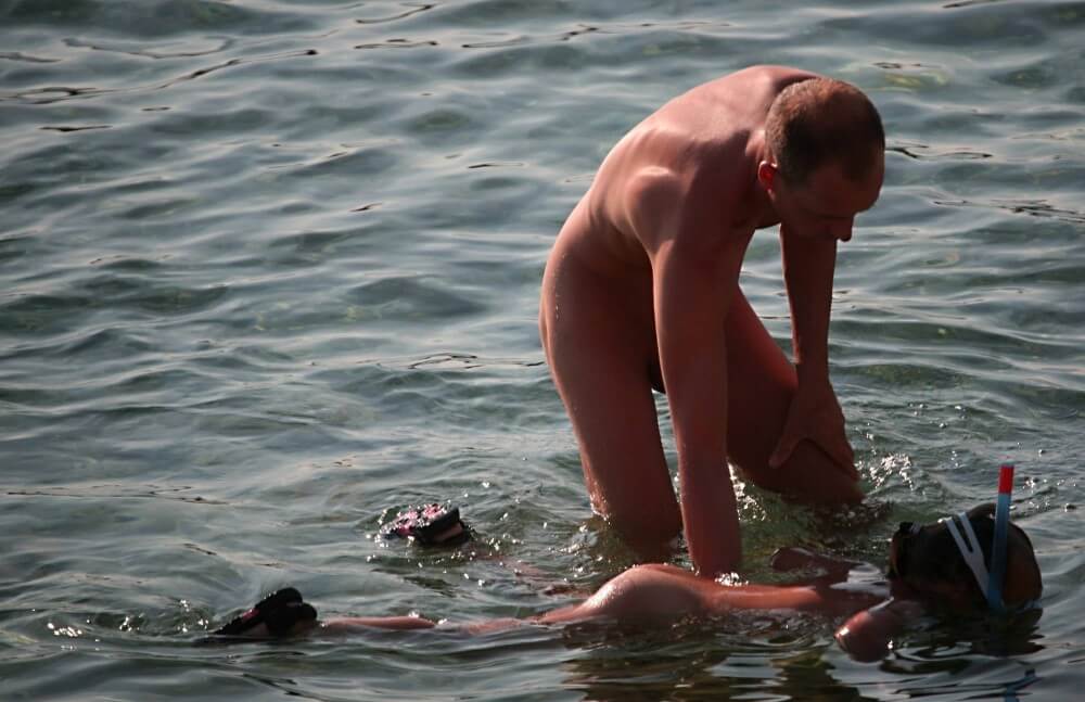 Father Floats His Daughter pics - The underlying principle of nudism and naturism is the value of harmony and balance