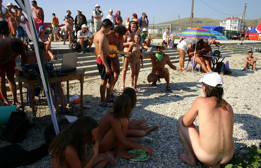 Nude Party By The Steps pics - The idea of self-acceptance and self-respect is important among naturists