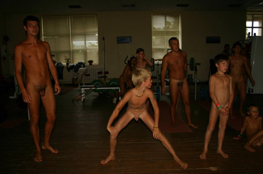 Family Gym Nudist Stretch pics - Nudism has been around for a very long time