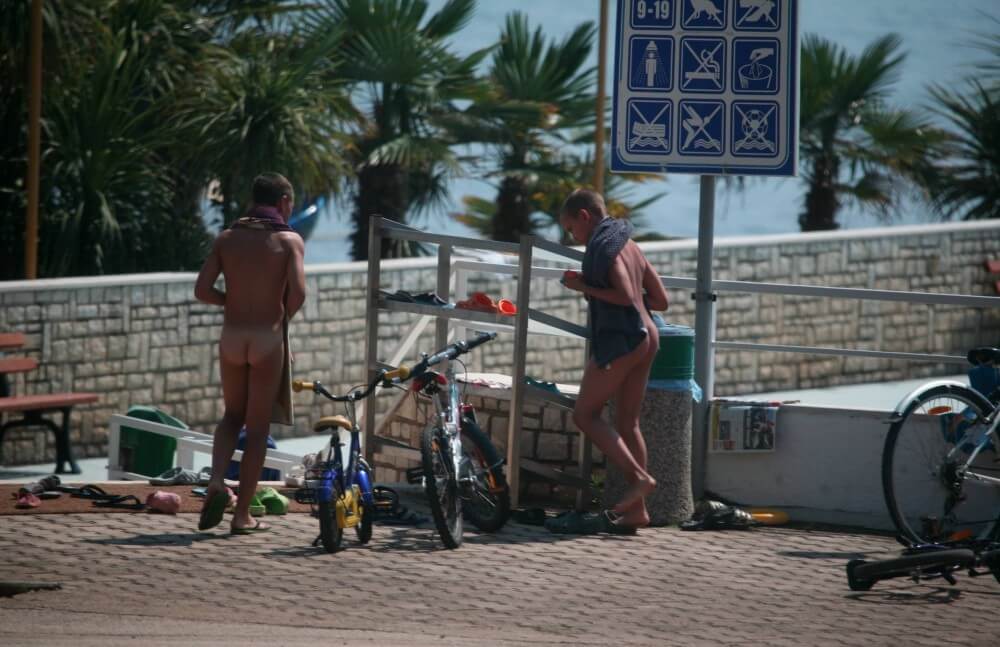 Nudism in a German water park photo - Nudism is part of life