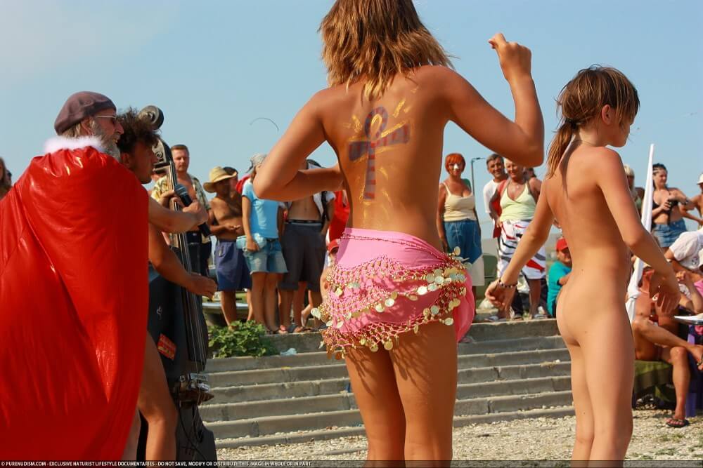 Colorful Carnival Dancing photos - Nudists strive for tolerance and respect for others
